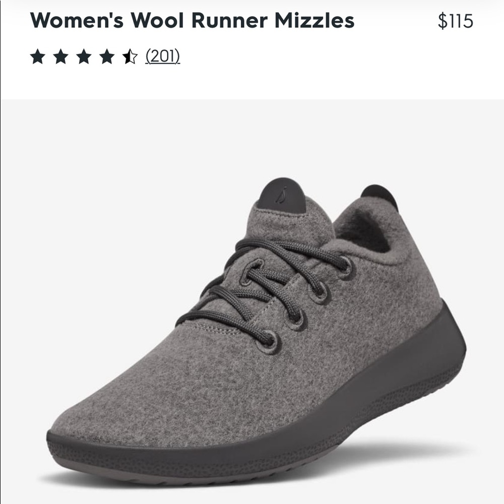 Allbirds Women’s Merino Wool Runners Mizzles